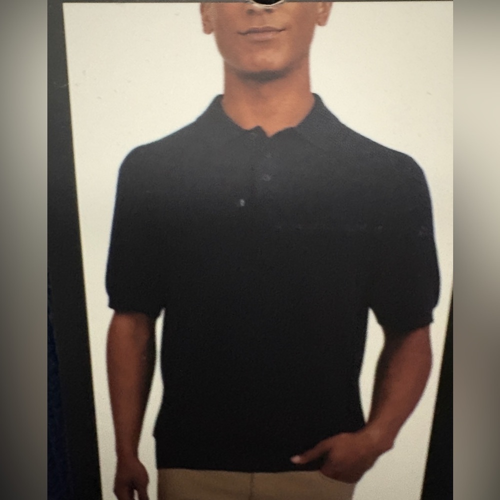 DKNY Deep Blue Men's Polo Shirt - Picture 11 of 11